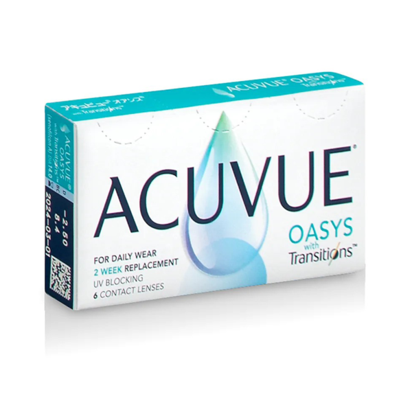 Acuvue Oasys with Transitions Contact Lenses 1 box - 6 pack